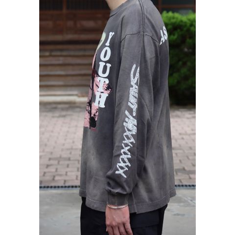 ©SAINT M×××××× LS TEE_PINKSHEEP(SM-A21-0000-019)BLACK style