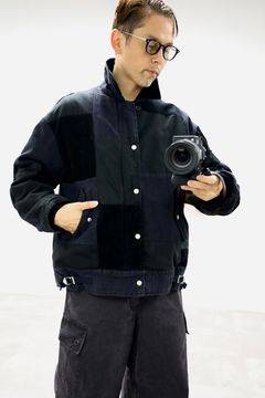 コムデギャルソンオム25FW 異素材パッチワークジャケット(HP-J021-051)BLACK★10月3日(金)発売！