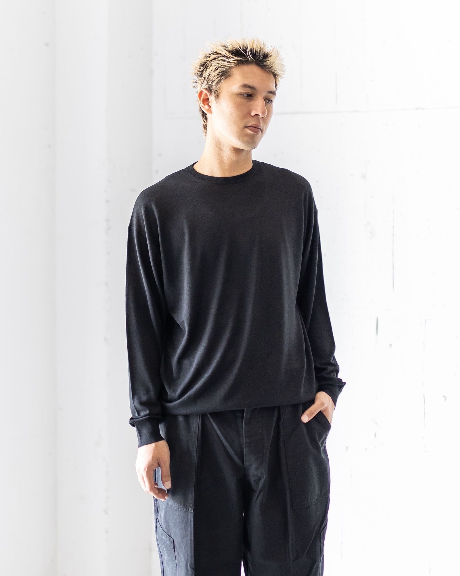 Graphpaper High Gauge L/S Oversized Crew Neck Knit 8月23日(土)新作発売！