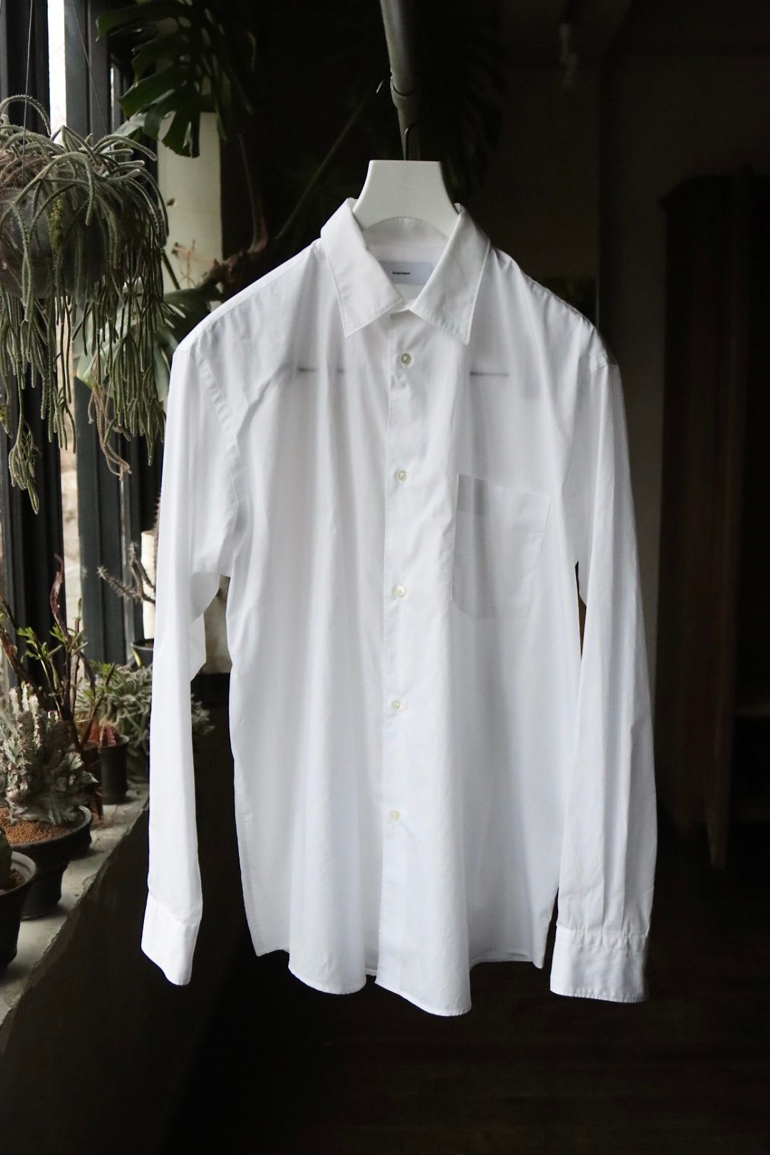 Graphpaper - グラフペーパー24SS シャツ Broad Regular Collar Shirt (GM241-50005B)WHITE  | mark