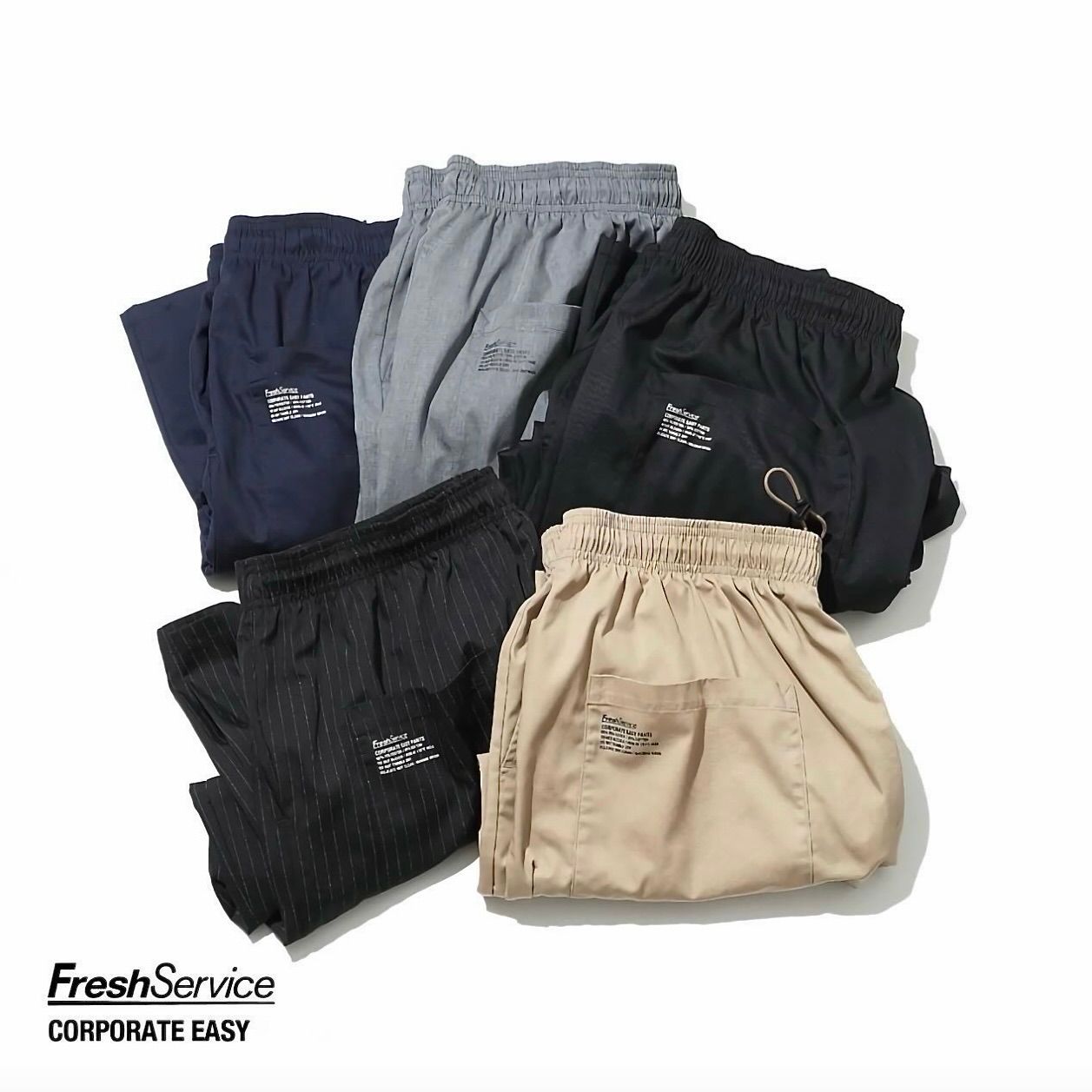 FreshService - フレッシュサービス CORPORATE EASY PANTS(BLACK