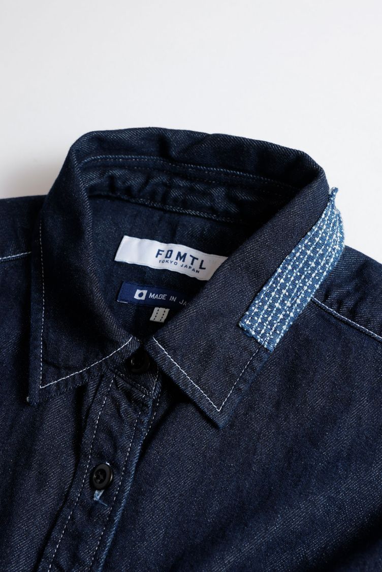 ファンダメンタル デニムシャツ<WOMENS FIT> DENIM SHIRT RINSE(FA25/SH11WR)INDIGO