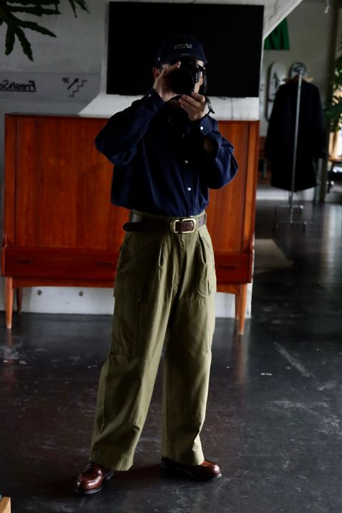 アプレッセ22FW MT Trooper Pants"OLIVE"スタイル