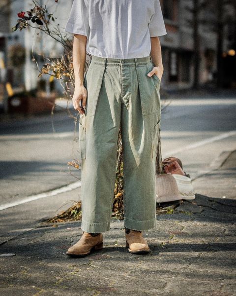 アプレッセ Vintage USAF Hemmed Bottoms(25SAP-04-14T)SAGE☆1月25日(土)発売！
