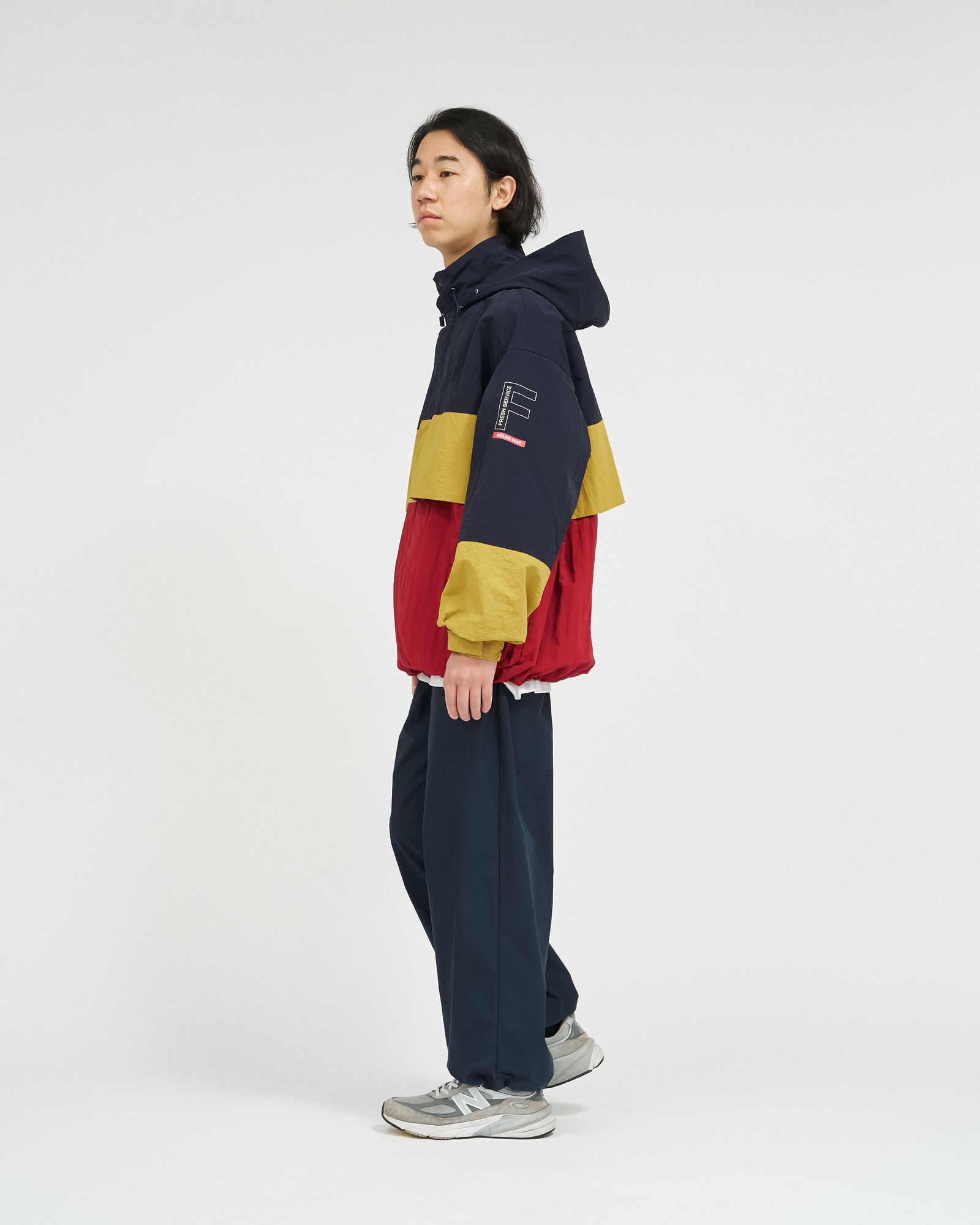 フレッシュサービス NYLON CANVAS SAILING JACKET (FSC261-30254)NAVY x RED★2月14日(土)発売