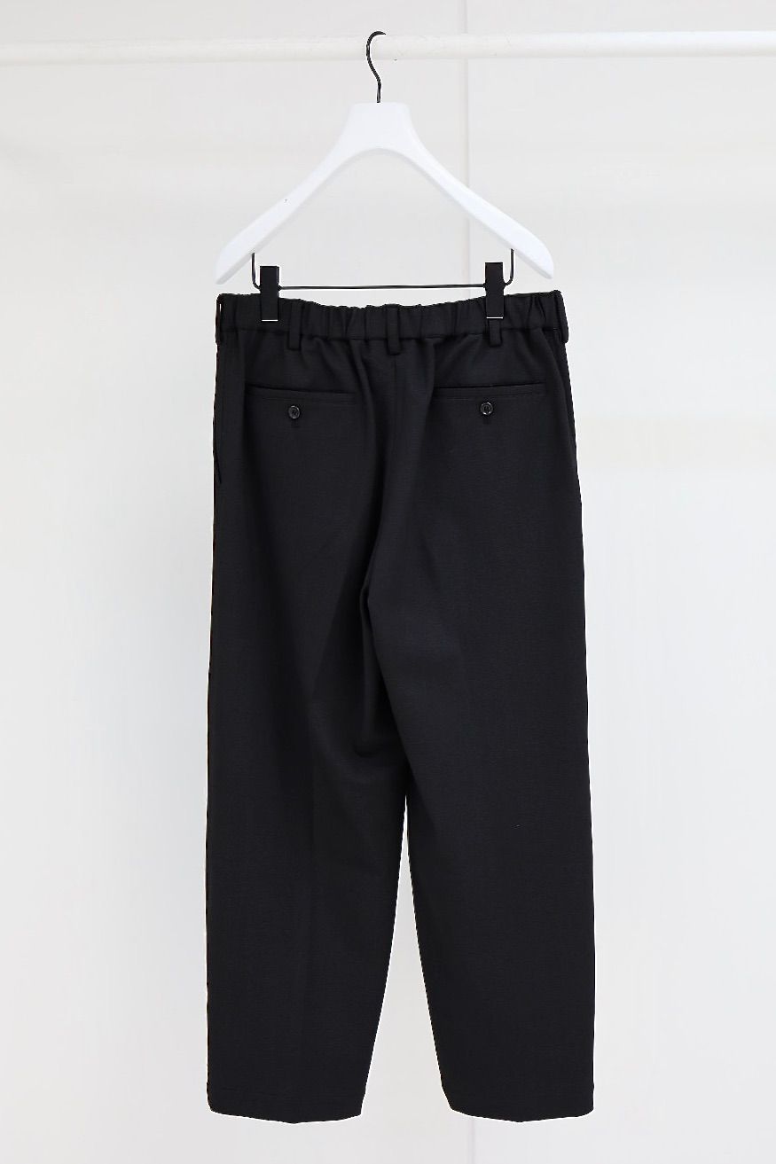 グラフペーパー 25AW SIDOGRAS Melange Ponte Wide Tapered Slacks(GM254-40051)BLACK☆11月29日(土)発売！