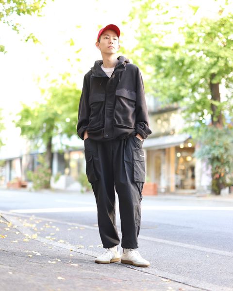 STRIPES FOR CREATIVE FW23 SUPER WIDE CARGO PANTSスタイル