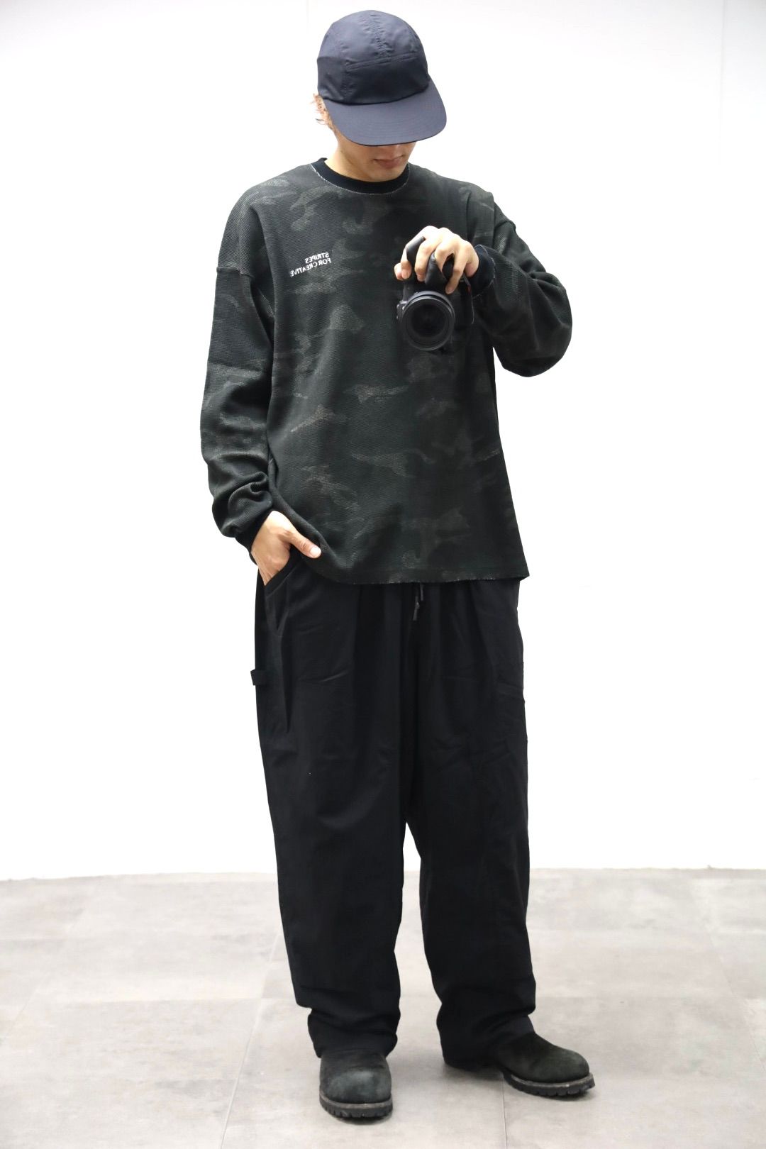 S.F.C 26SS エスエフシー NYLON DOUBLE KNEE PANTS(SFCSS26P07)Black☆2月28日(土)発売！