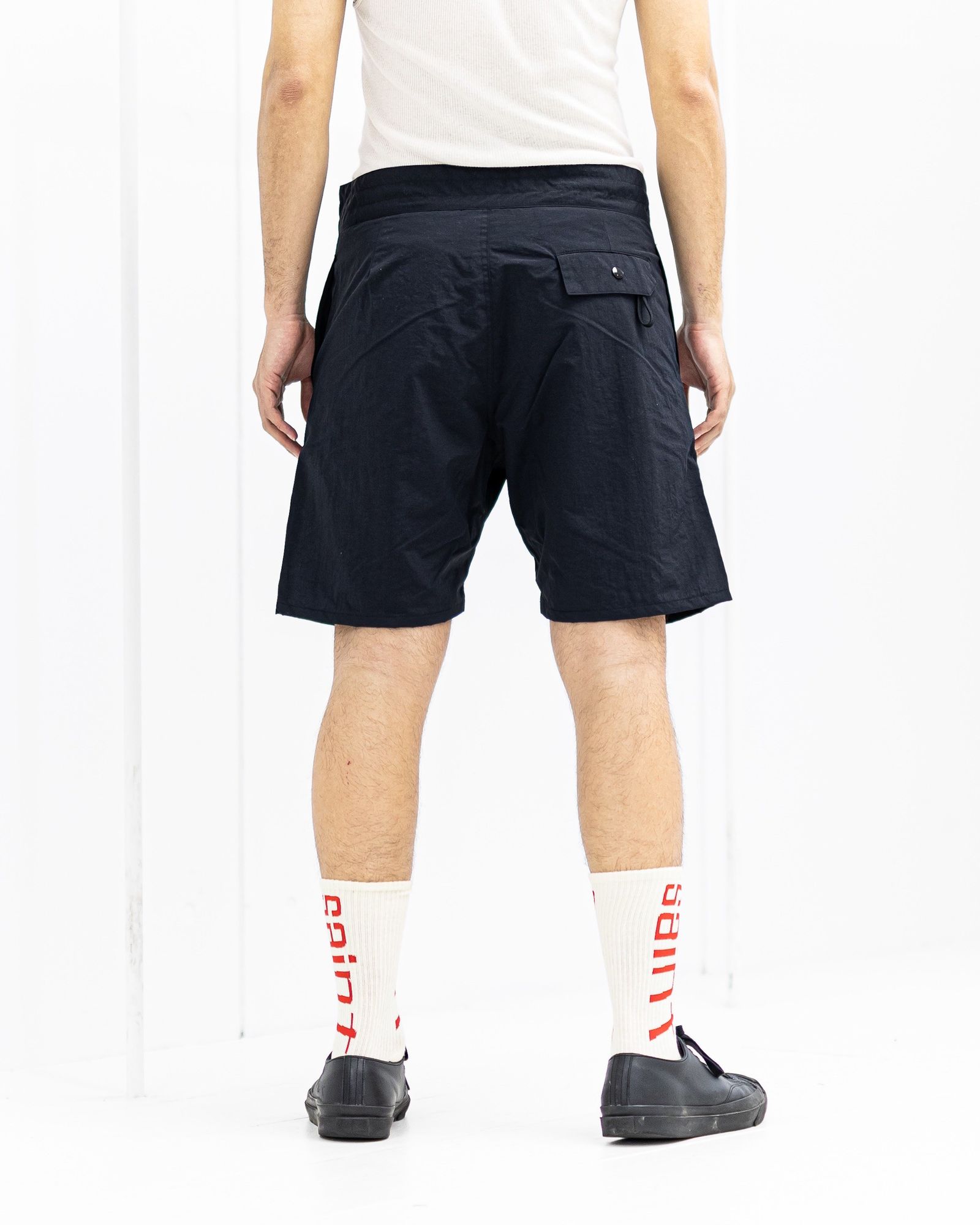 セントマイケル 26SS I LOVE SAINT_NYLON SHORTS(SM-MK8-0000-071)BLACK