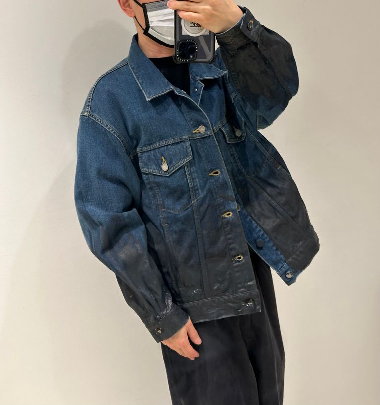 YOKE - ヨーク24FW HAND PAINTED DENIM TRUCKER JACKET(YK24FW0785B-B 