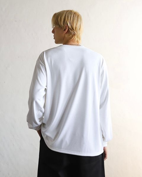 FreshService 24SS 新作 DRY JERSEY L/S CREW NECK TEE(WHITE) style 2024.3.22