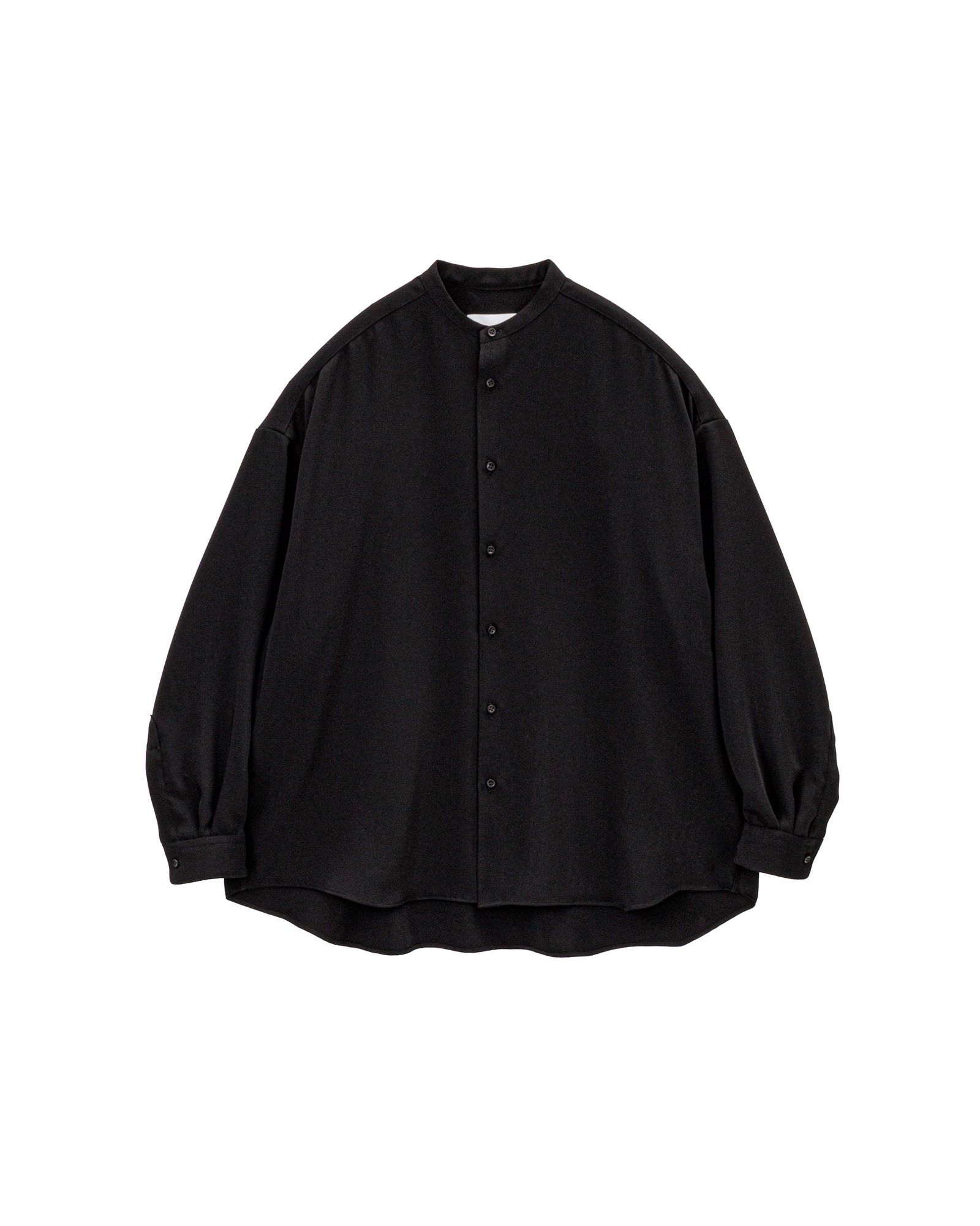 グラフペーパー26SS WOMENS Satin Oversized Band Collar Shirt(GL261-50078B)BLACK☆1月10日(土)発売！