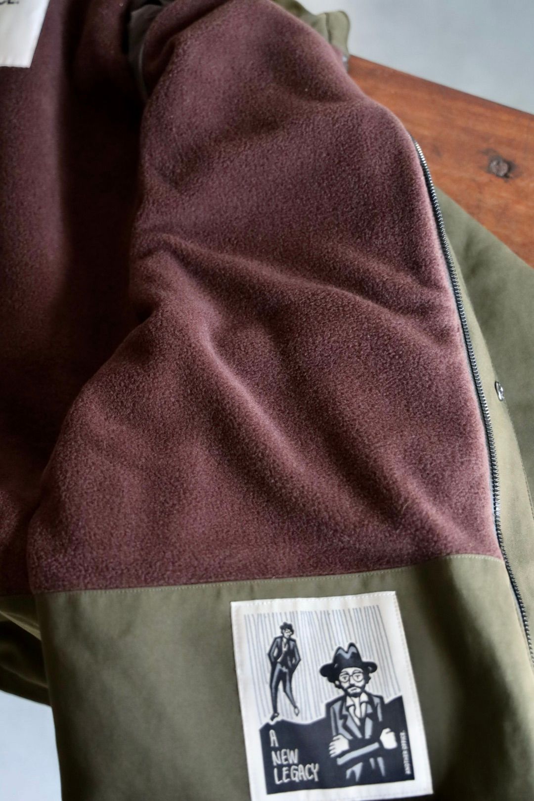 ANOTHER OFFICEアナザーオフィス Hood Neo British Jacket (AOEWPD006)Olive Drab