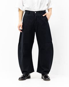 コムデギャルソンオム26SS 綿デニムパンツ(HQ-P015-051-1)BLACK☆3月6日(金)発売！