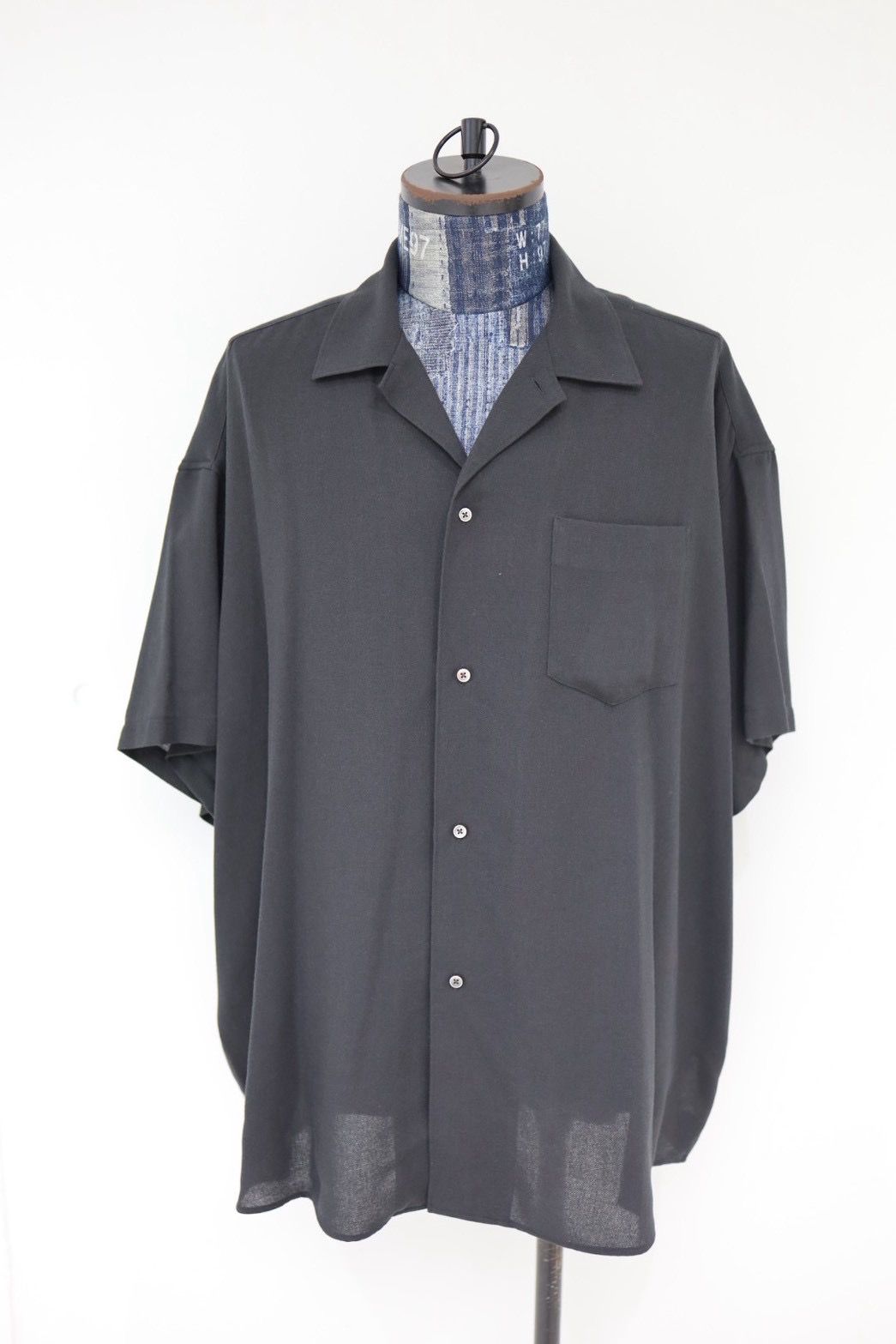 グラフペーパー 26SS Viscose Viyella S/S Sleeping Shirt(GM261-50457)CHARCOAL☆3月14日(土)発売！