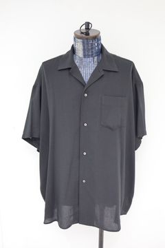 グラフペーパー 26SS Viscose Viyella S/S Sleeping Shirt(GM261-50457)CHARCOAL☆3月14日(土)発売！