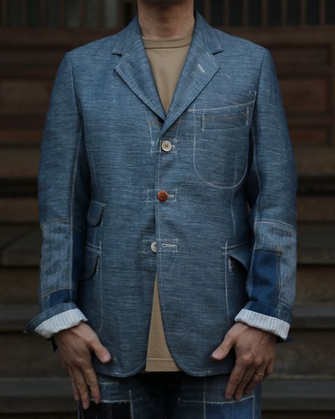 JUNYA WATANABE MAN 綿リネンデニムジャケットstyle.2021.2.7.