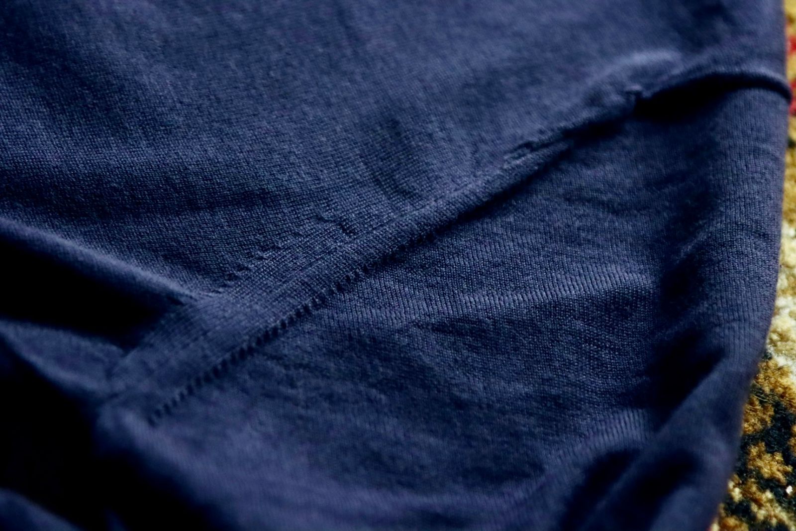 アプレッセ23AWニット Cashmere High Gauge Turtleneck Sweater(23AAP-03-05H)NAVY