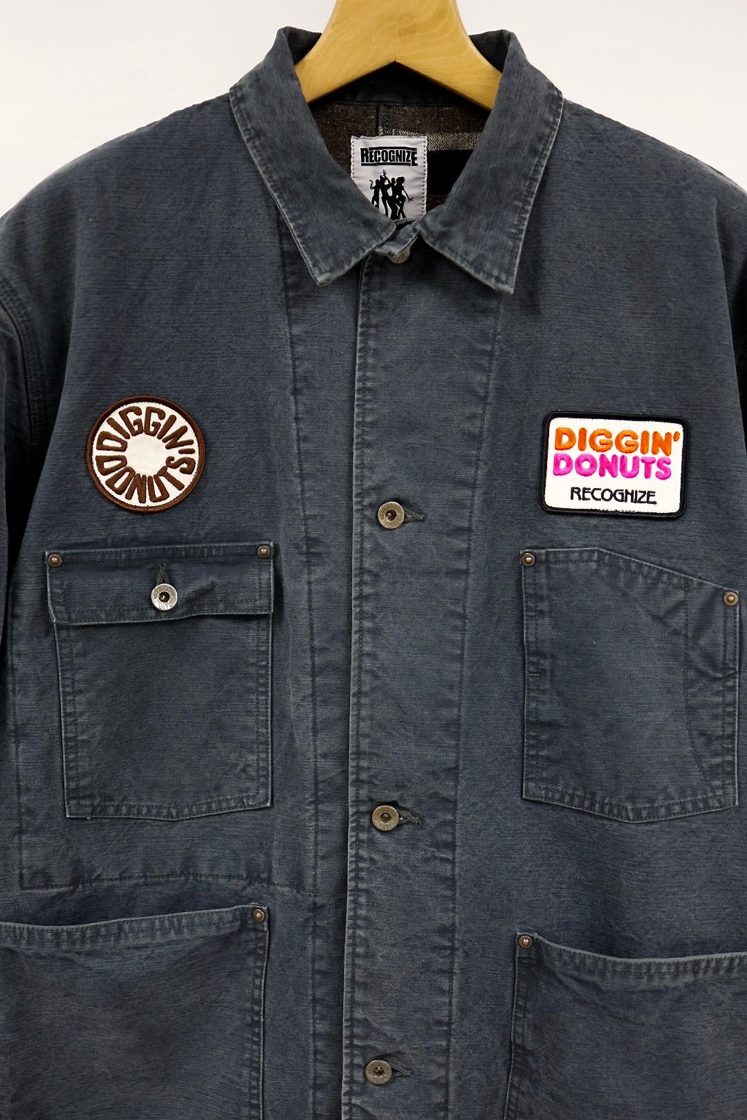 BOW WOW 25FWバウワウ  DIGGIN' DONUTS DUCK COVERALL AGED(BWRC252-DDDC) AGED NAVY