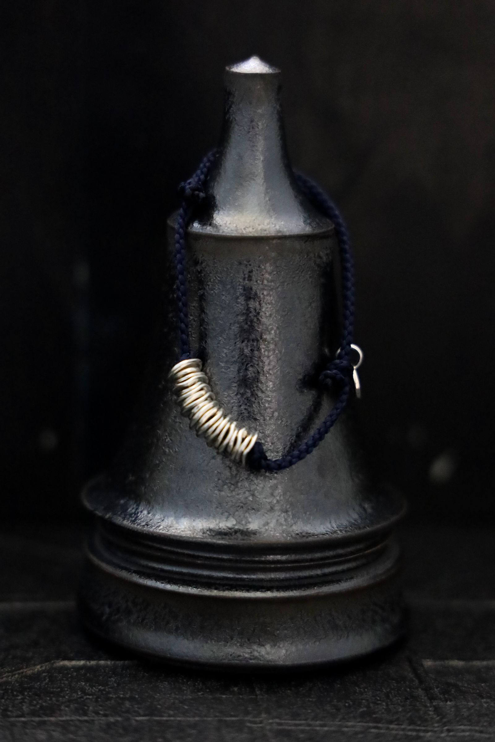 XOLO JEWELRY ショロジュエリー / Piece Silk Code Bracelet-Silver- (NAVY)