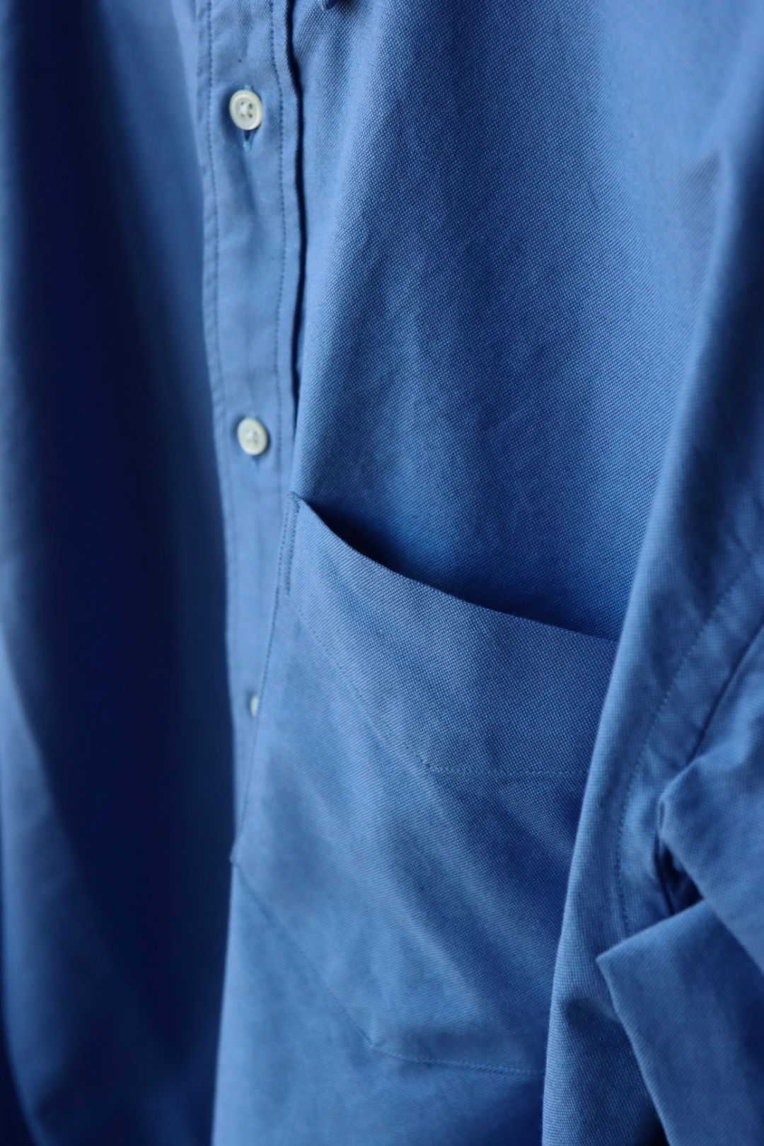 グラフペーパー24SS Oxford L/S B.D Box Shirt (GM241-50020B) SAX