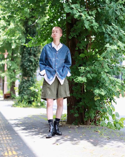 A.PRESSE アプレッセ 23AW Denim Engineer Jacketスタイル