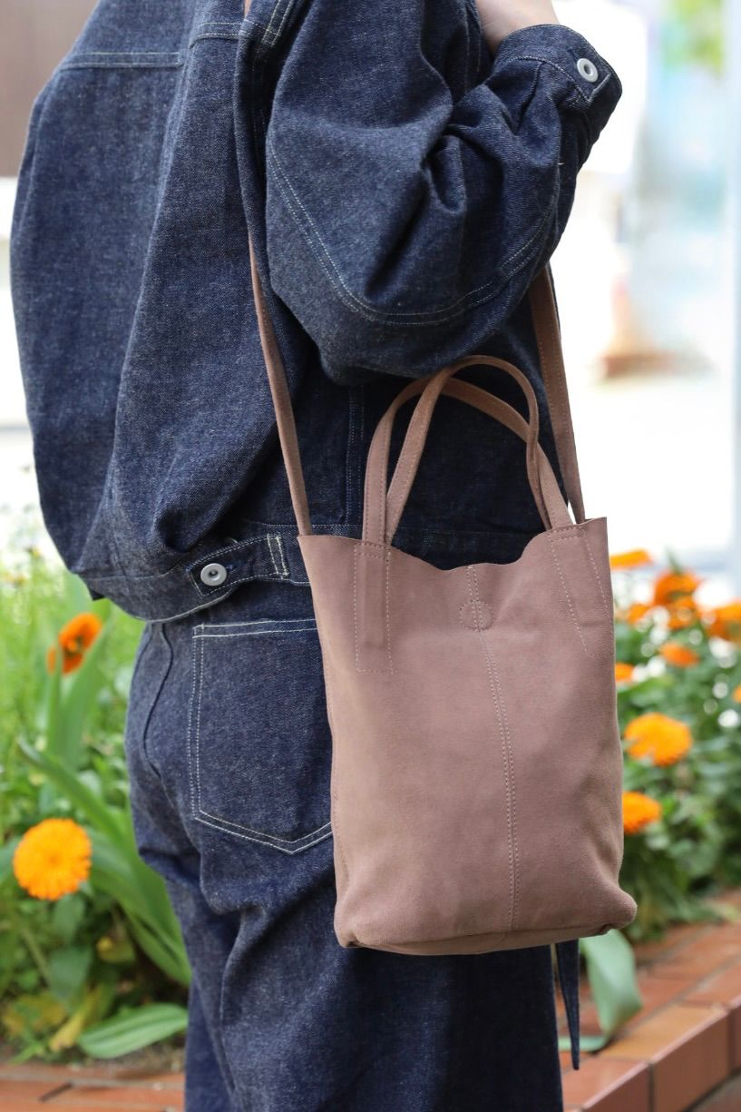 Morphee / モルフェトートバッグ【SHORT】2WAY SMALL TOTE OIL SUEDE(SS-OEP) ELEPHANT☆再入荷しました！