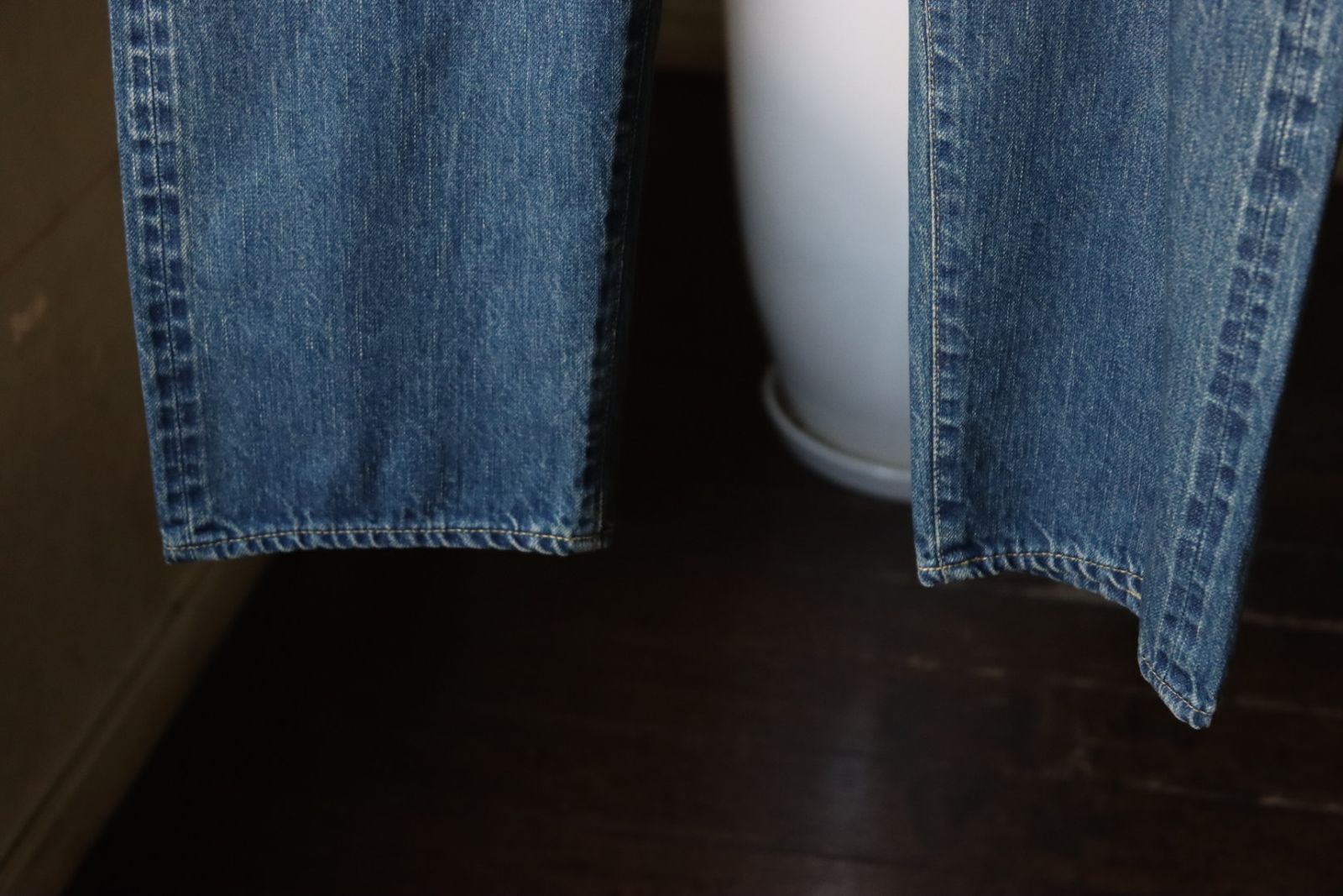 アプレッセ22FWデニム Washed Denim Wide Pants(22AAP-04-05H)INDIGO