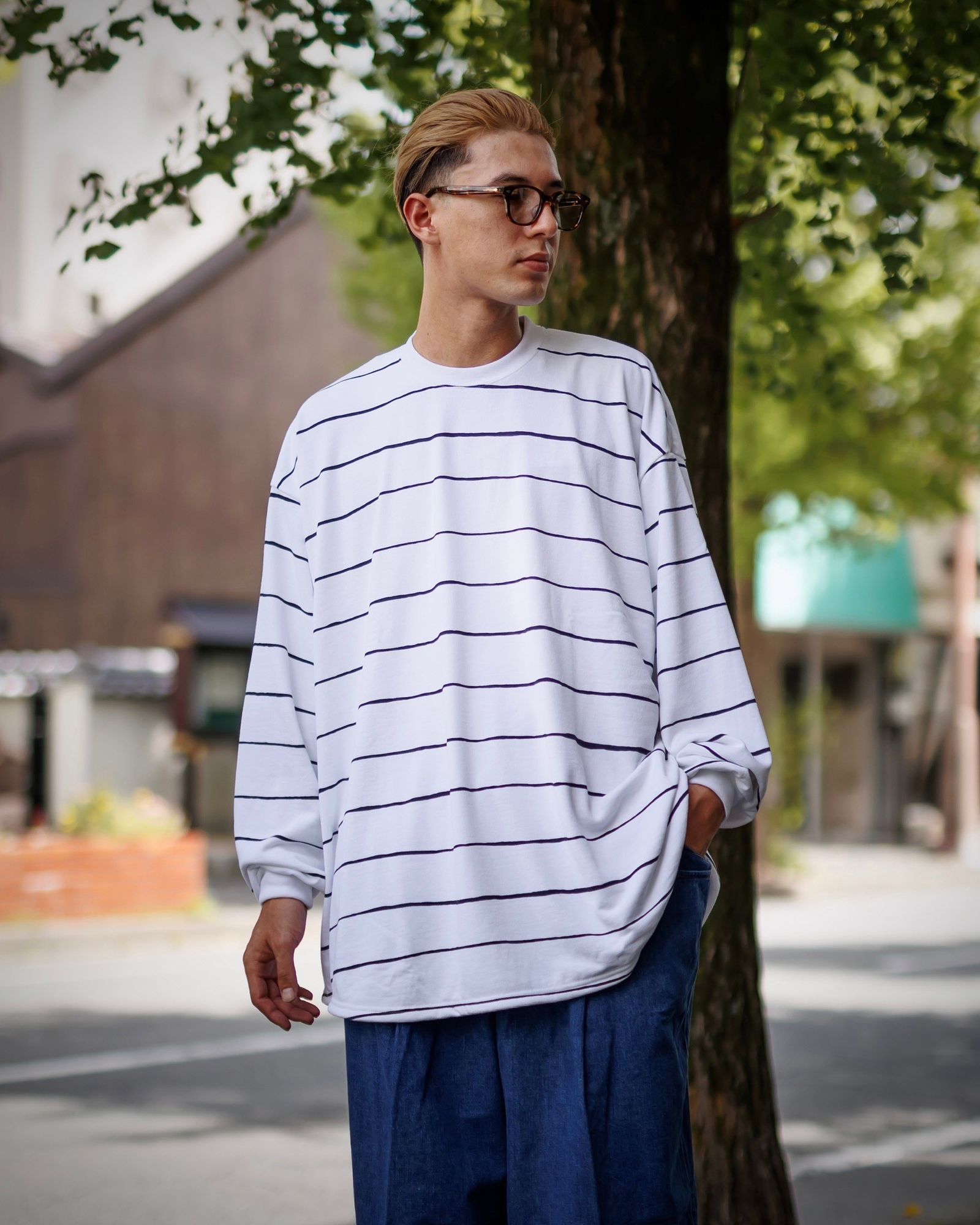 Stripes For Creative SUPER BIG WIDE SIDE STRIPE TECH LS TEE スタイル9月21日新作発売！