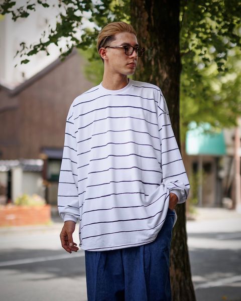 Stripes For Creative SUPER BIG WIDE SIDE STRIPE TECH LS TEE スタイル9月21日新作発売！