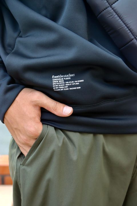 FreshServiceSport フレッシュサービススポーツ 23AW CORDURA®️FLEECE CREW NECKスタイル