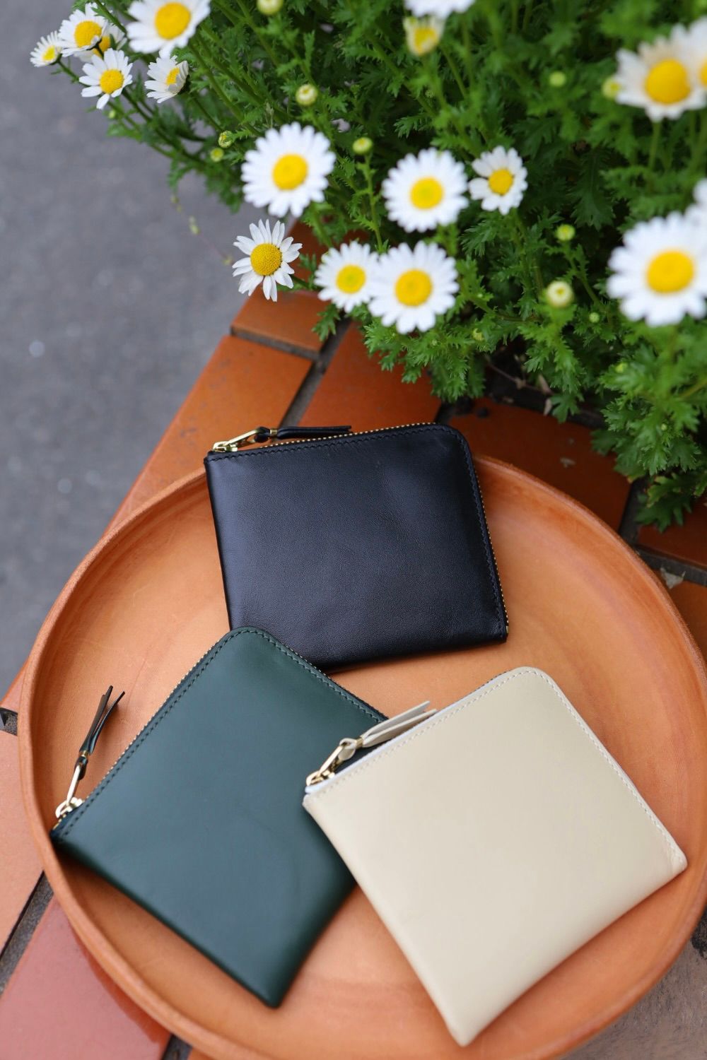 コムデギャルソン L字型ZIP財布(8Z-D003-051-5)BOTTLE GREEN☆4月11日再入荷！