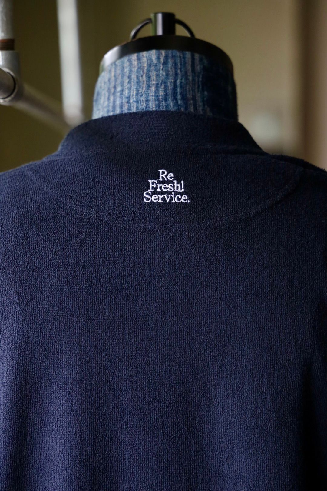 ReFresh!Service. “UTILITY PILE CARDIGAN SET-UP”(NAVY)☆9月27日(土)発売！