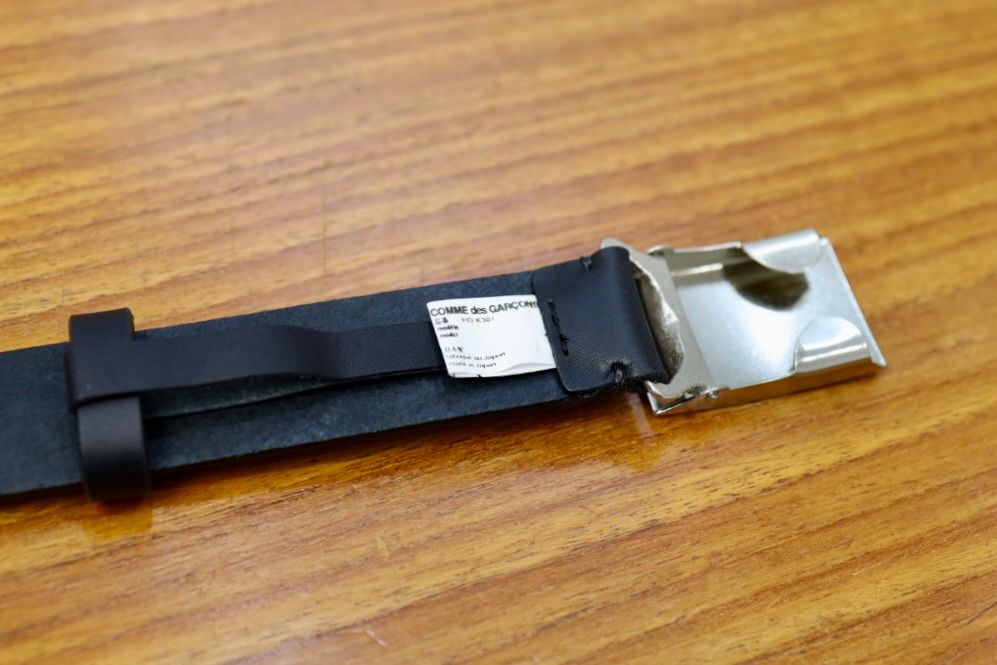 コムデギャルソンオム ステアオイルスムースベルト(HQ-K301-051)BLACK☆2月6日(金)発売！