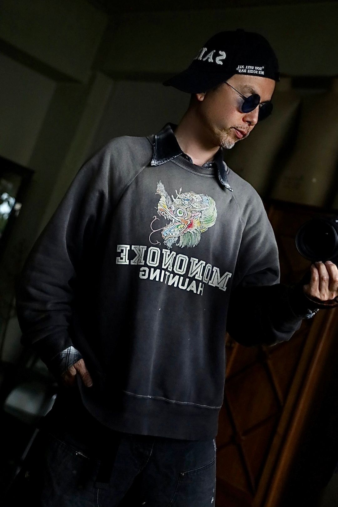モノノケ・メイド CREW NECK SWEAT_龍 (MT-MK8-0000-013)CHARCOAL☆オンライン4月11日(土)発売！