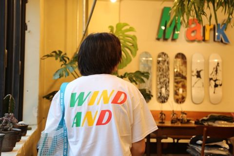 WIND AND SEA SEA"TRICOLOR"TEE(WDS-20S2-CS-05)GIN(WHITE)style.2020.7.10
