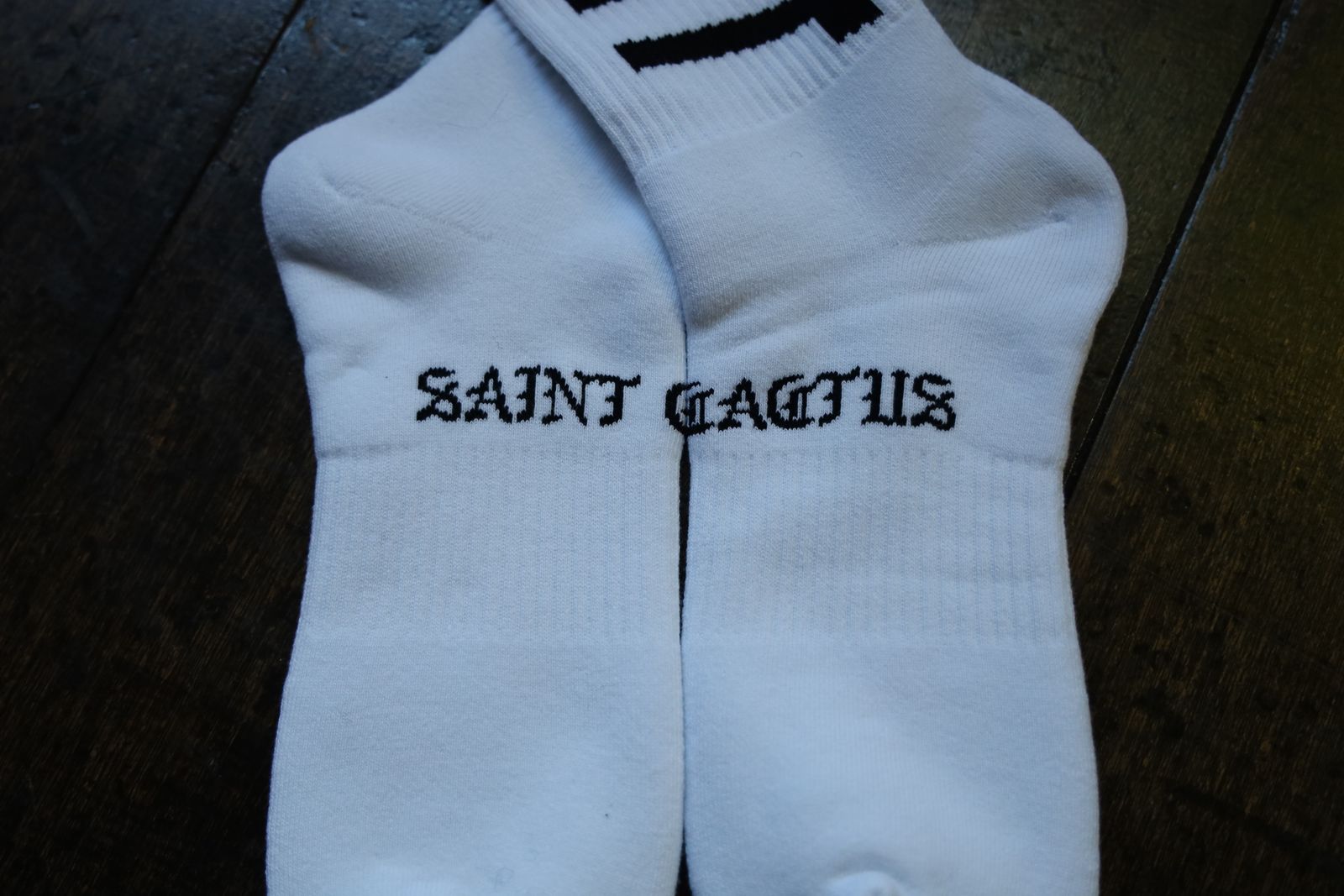 セントマイケル24AW SNT PLANT CP_SOCKS(SM-YS1-0000-C13)WHITE