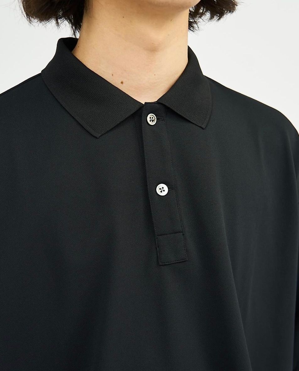 フレッシュサービス DRY PIQUE JERSEY L/S POLO(FSC253-70011B)BLACK★7月26日(土)発売！