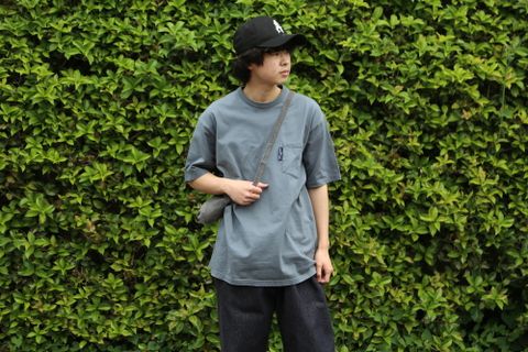 COMME des GARCONS HOMME 綿天竺製品染ポケットTシャツ(HG-T003-051) style.2021.05.11.