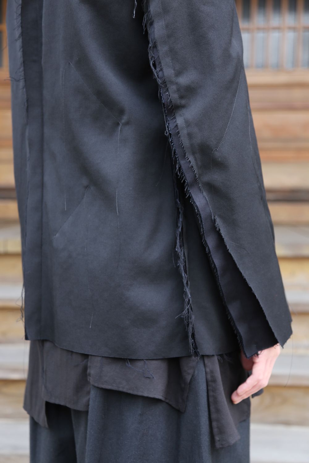 Yohji Yamamoto pour Homme 2020AW 新作 M-3BS 重ねST止レイヤードジャケット(HR-J10-802)style.2020.11.23.