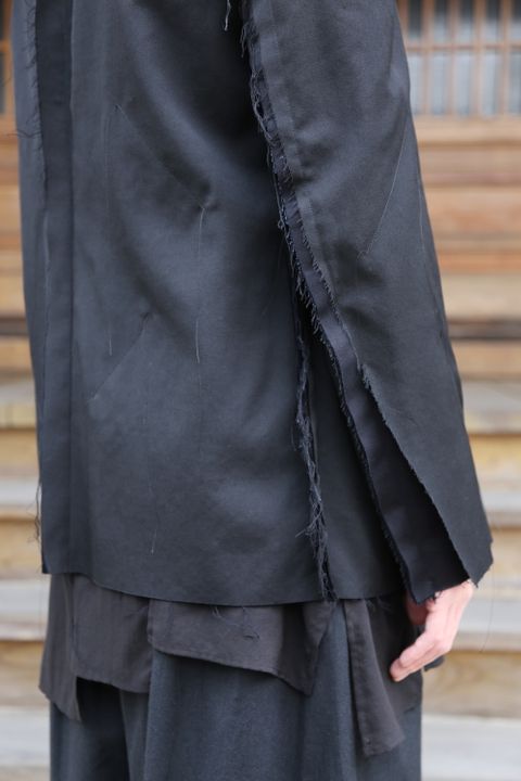 Yohji Yamamoto pour Homme 2020AW 新作 M-3BS 重ねST止レイヤードジャケット(HR-J10-802)style.2020.11.23.
