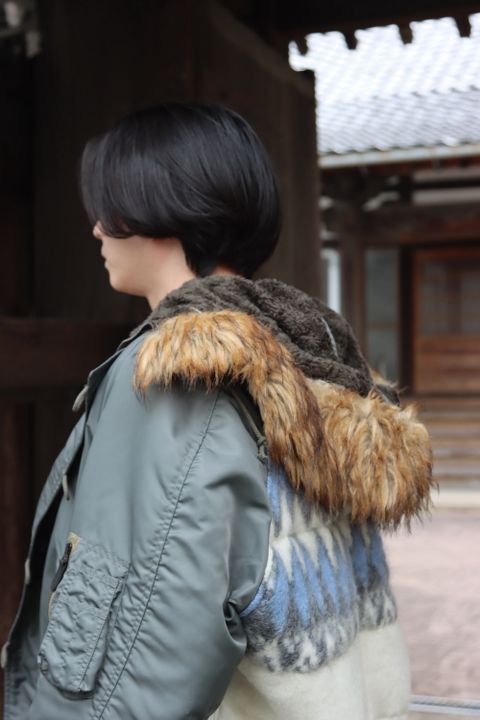 JUNYA WATANABE CdG MAN ウールジャガードN-2Bフライトジャケット style.2021.11.6