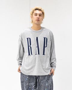 イズネスミュージック 26SS RAP LONG SLEEVE T-SHIRTS(ISNESS MUSIC×DJ SHOTA)(IMP7_16_RAPL/ST01)GRAY☆新作発売！
