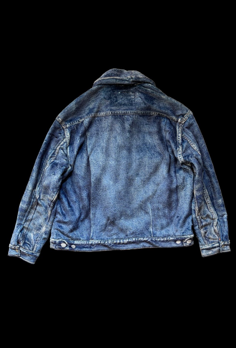 トーキングアバウト ジ アブストラクション 25AW  DENIM PRINT FUR JKT (2526AW-J001)BLUE☆新作発売！