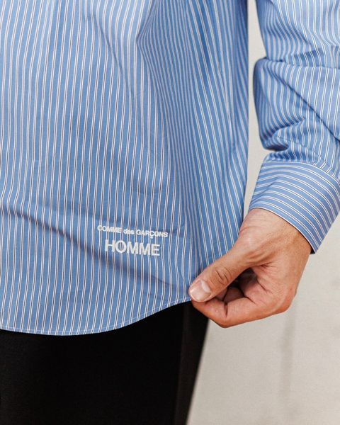 COMME des GARCONS HOMME ストライプシャツ(NAVY/SAX/WHITE)スタイル 2月8日(土)新作発売！