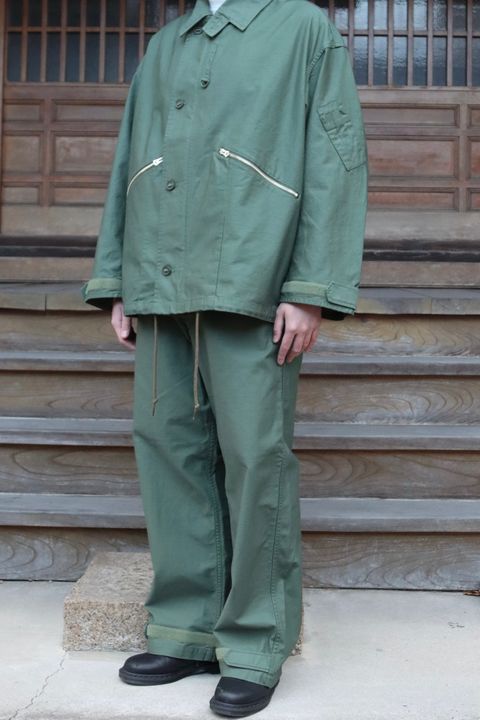 FreshService 22SS BACK SATIN FLIGHT JACKET(FSW-22-CT_25)CACTUS style