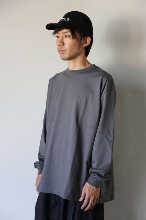 Graphpaper L/S Oversized Tee GRAY Style.2020.8.28.