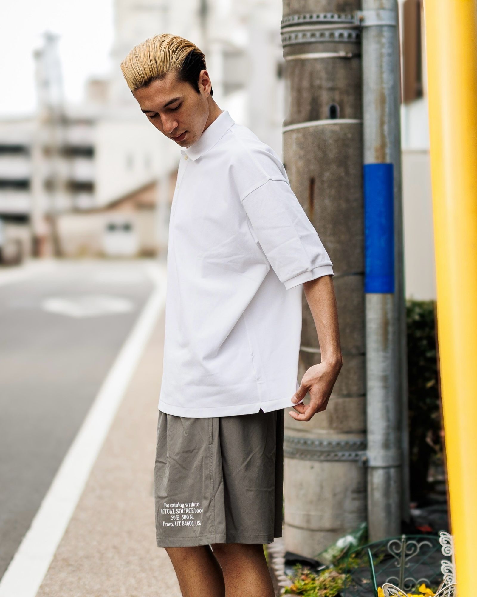フレッシュサービス DRY PIQUE JERSEY S/S POLO(FSC253-70010B)WHITE