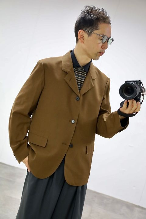MARKAWARE 26SS SACK COAT"BURNT UMBER"スタイル