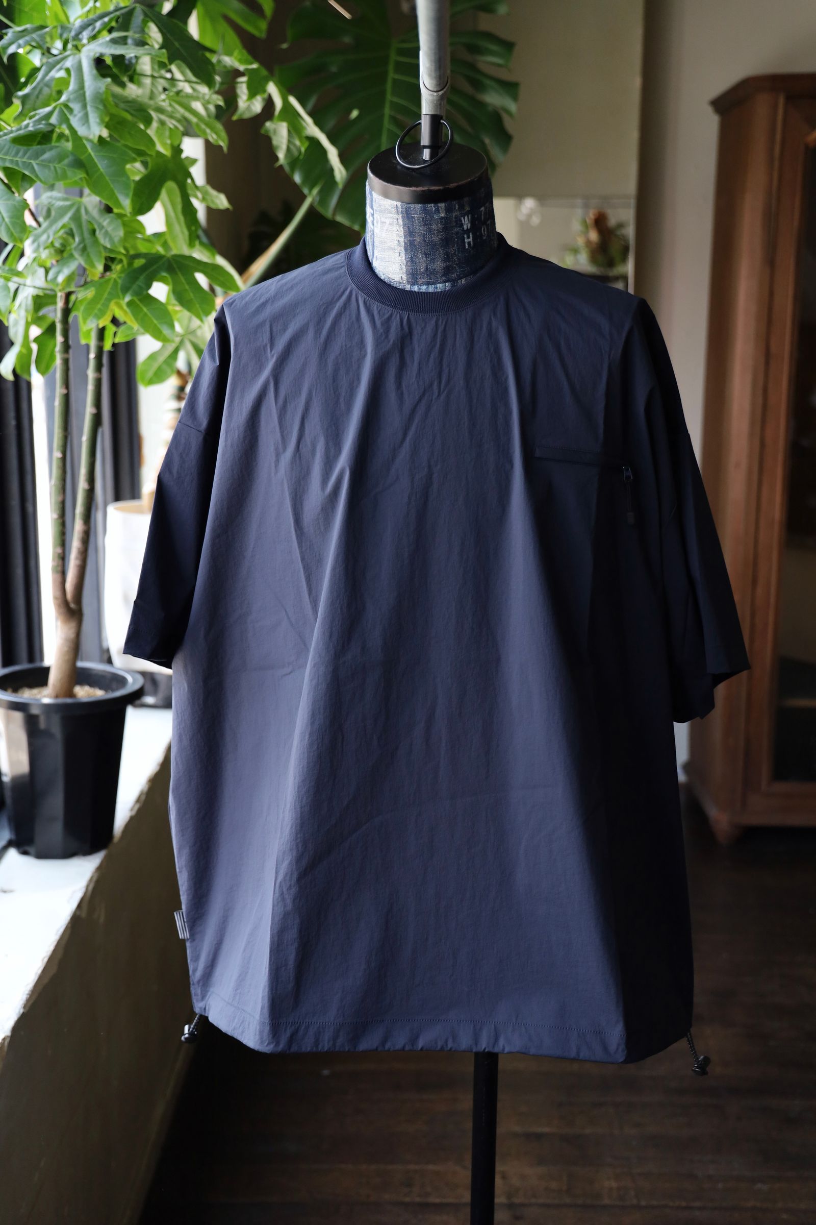 S.F.C 25SS エスエフシー TECH POCKET NYLON SS TEE(SFCSS25S07)Navy☆3月29日(土)発売！